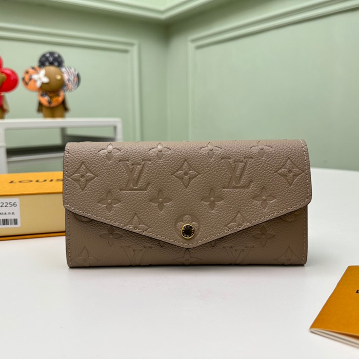LOUIS VUITTON サラ ウォレット モノグラム アンプラント レザー レディース 19×10.5×2cm LOUIS VUITTON サラ ウォレット モノグラム アンプラント レザー レディース 19×10.5×2cm