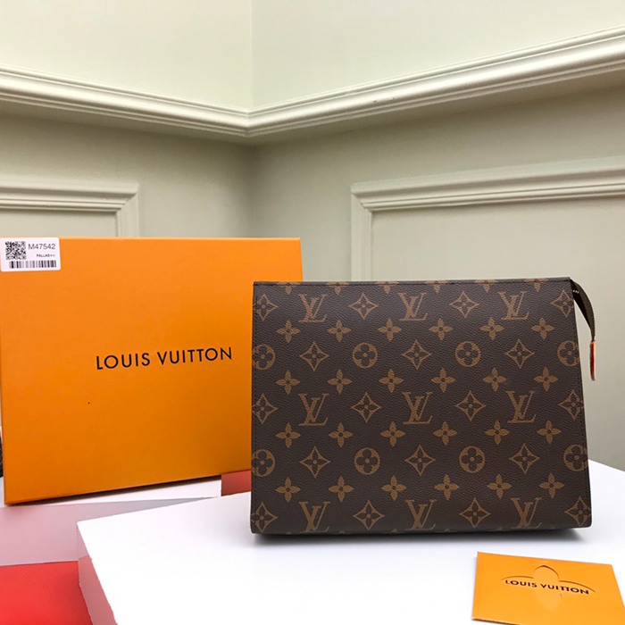 LOUIS VUITTON 化粧ポーチ ラージ モノグラム キャンバス レディース 26×20cm LOUIS VUITTON 化粧ポーチ ラージ モノグラム キャンバス レディース 26×20cm