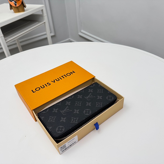 LOUIS VUITTON ジッピー ウォレット モノグラム エクリプス メンズ 19×10cm