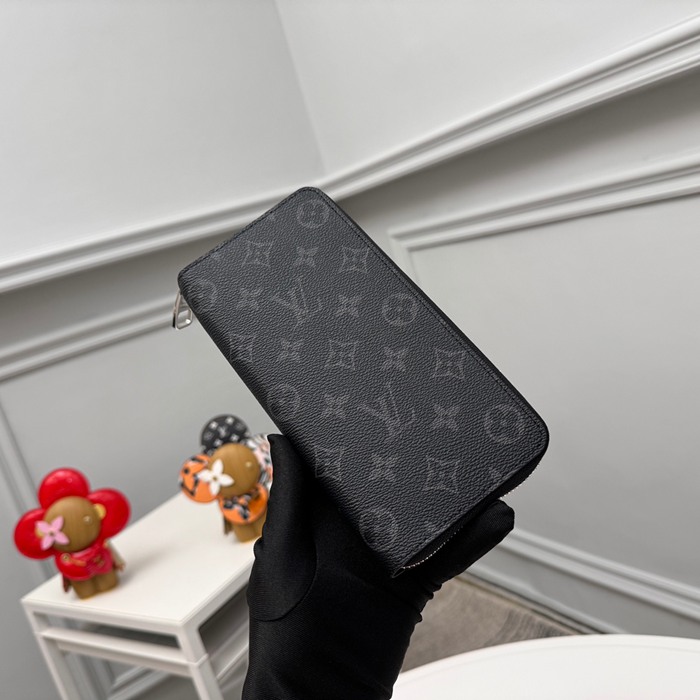 LOUIS VUITTON ジッピー ウォレット モノグラム エクリプス メンズ 19×10cm