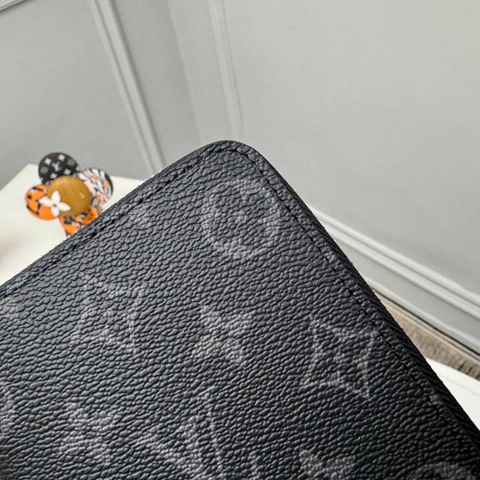 LOUIS VUITTON ジッピー ウォレット モノグラム エクリプス メンズ 19×10cm