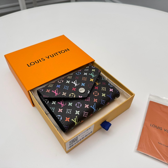 LOUIS VUITTON ヴィクトリーヌ ウォレット モノグラム マルチカラー レディース 12×9.5×2.5cm