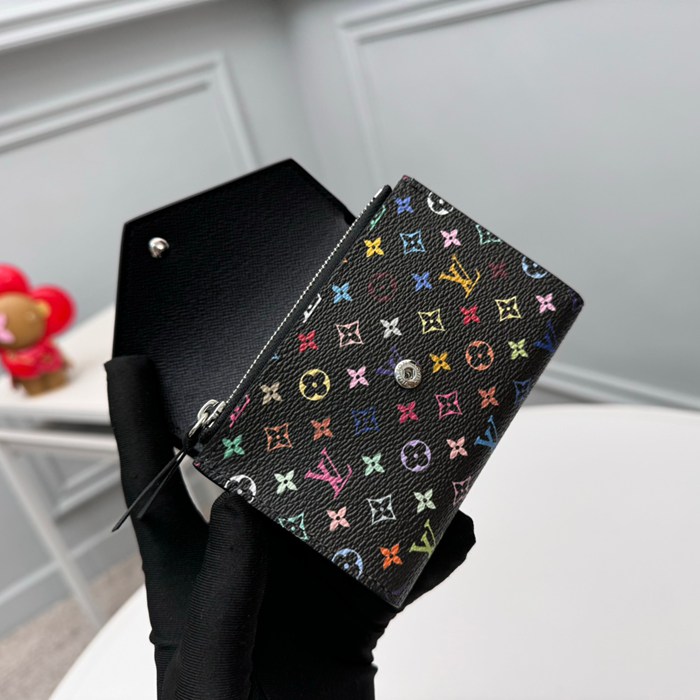 LOUIS VUITTON ヴィクトリーヌ ウォレット モノグラム マルチカラー レディース 12×9.5×2.5cm