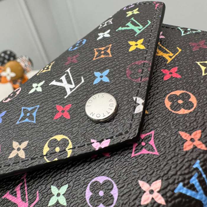 LOUIS VUITTON ヴィクトリーヌ ウォレット モノグラム マルチカラー レディース 12×9.5×2.5cm