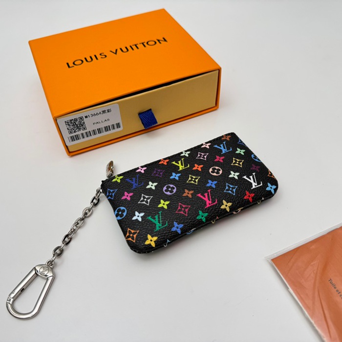 LOUIS VUITTON ポシェット クレ モノグラム マルチカラー レディース 12×7×1.5cm