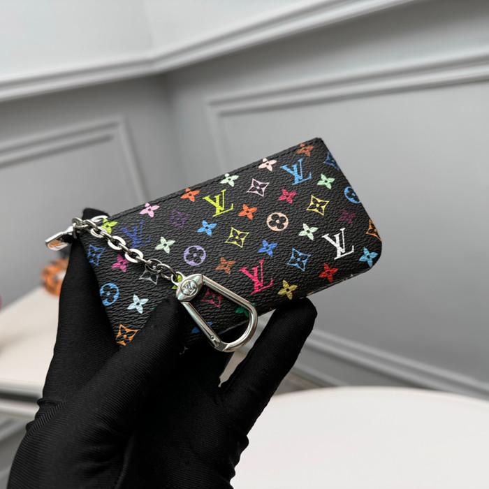 LOUIS VUITTON ポシェット クレ モノグラム マルチカラー レディース 12×7×1.5cm