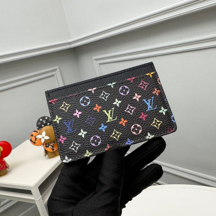 LOUIS VUITTON ポルト カルト スレンダー モノグラム マルチカラー レディース 11×7×0.5cm LOUIS VUITTON ポルト カルト スレンダー モノグラム マルチカラー レディース 11×7×0.5cm
