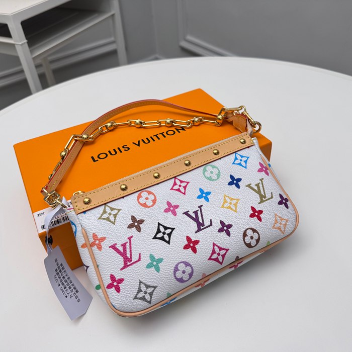 LOUIS VUITTON ポシェット アクセサリー モノグラム マルチカラー レディース 22×13×4cm