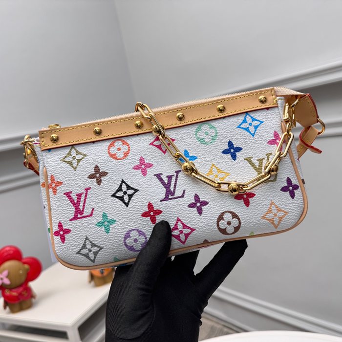 LOUIS VUITTON ポシェット アクセサリー モノグラム マルチカラー レディース 22×13×4cm