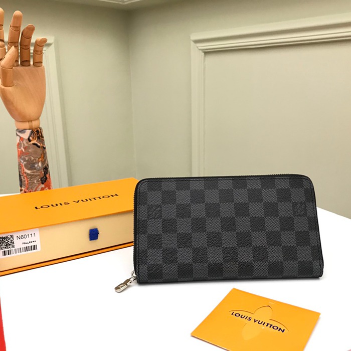 LOUIS VUITTON ジッピー オーガナイザー ダミエ グラフィット メンズ 21×12cm LOUIS VUITTON ジッピー オーガナイザー ダミエ グラフィット メンズ 21×12cm