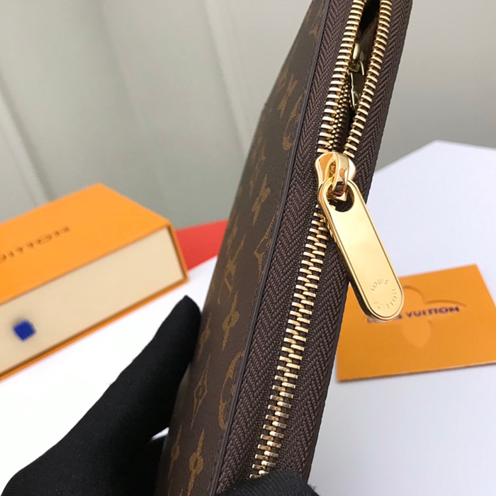 LOUIS VUITTON ジッピー オーガナイザー モノグラム キャンバス メンズ 21×12cm