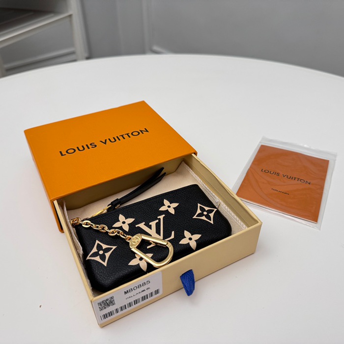 LOUIS VUITTON キーケース モノグラム アンプラント レザー レディース 12×7×1.5cm