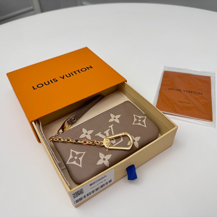 LOUIS VUITTON キーケース モノグラム アンプラント レザー レディース 12×7×1.5cm