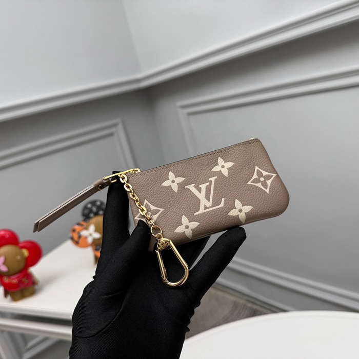 LOUIS VUITTON キーケース モノグラム アンプラント レザー レディース 12×7×1.5cm