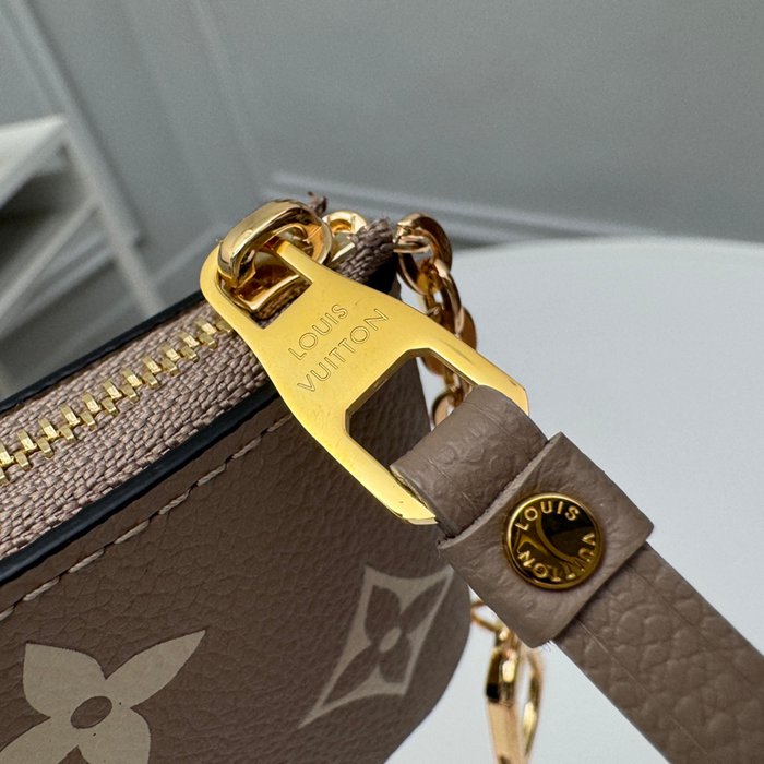 LOUIS VUITTON キーケース モノグラム アンプラント レザー レディース 12×7×1.5cm