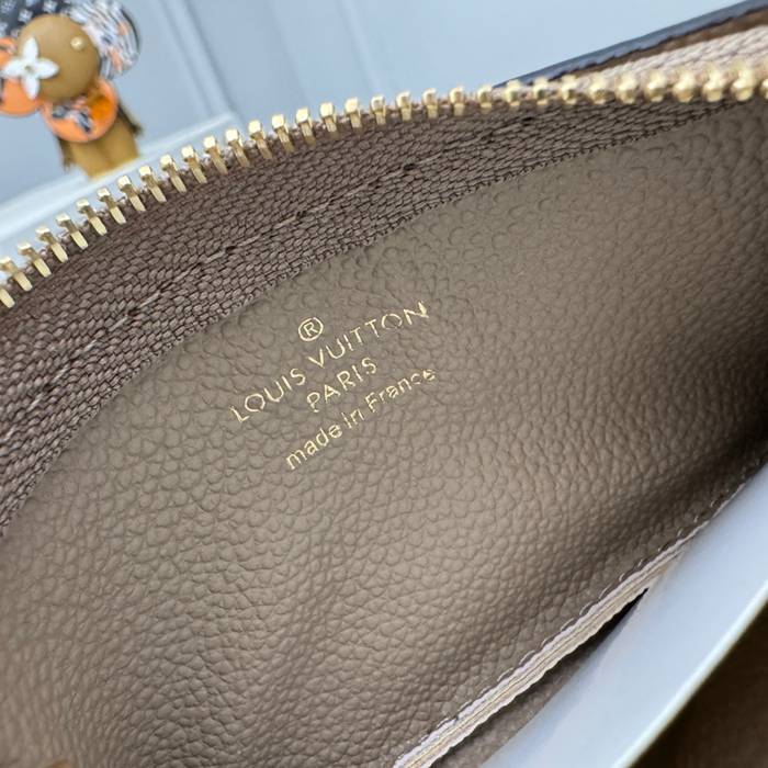 LOUIS VUITTON キーケース モノグラム アンプラント レザー レディース 12×7×1.5cm