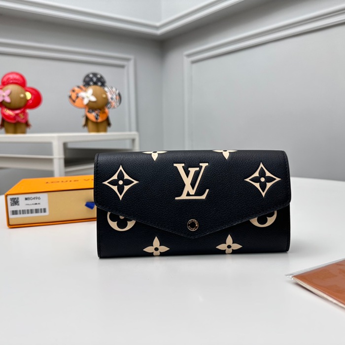 LOUIS VUITTON サラ ウォレット モノグラム アンプラント レザー レディース 19×10.5×2cm LOUIS VUITTON サラ ウォレット モノグラム アンプラント レザー レディース 19×10.5×2cm