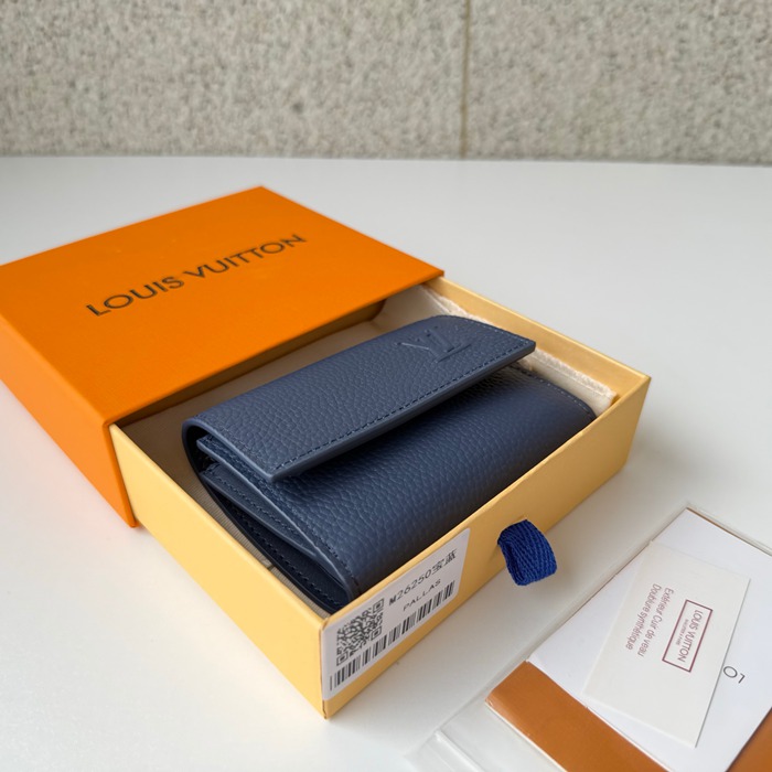 LOUIS VUITTON ヴィクトリーヌ ウォレット LVアエログラム レザー メンズ 5×9×2.5cm