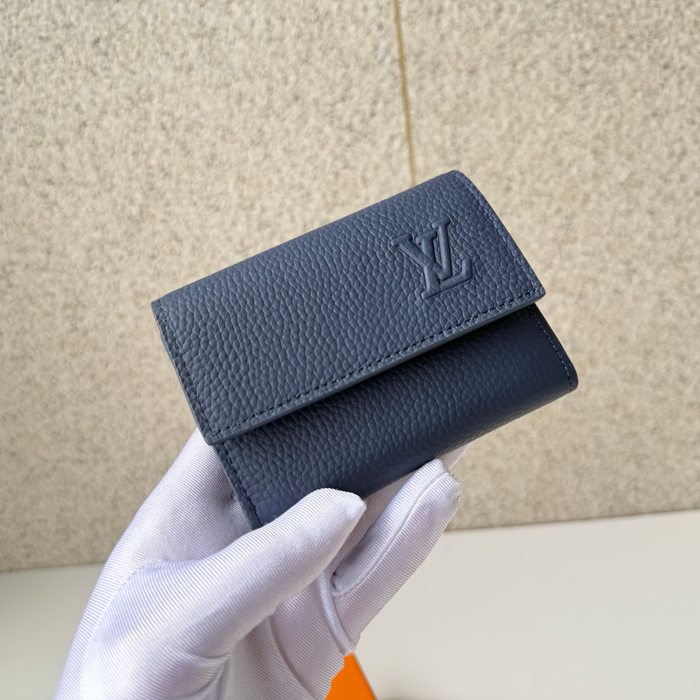 LOUIS VUITTON ヴィクトリーヌ ウォレット LVアエログラム レザー メンズ 5×9×2.5cm