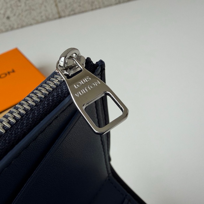 LOUIS VUITTON ヴィクトリーヌ ウォレット LVアエログラム レザー メンズ 5×9×2.5cm