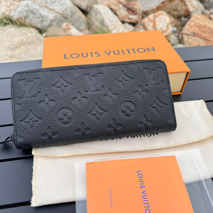 LOUIS VUITTON ジッピー ウォレット カーフレザー メンズ 21×10×2.5cm