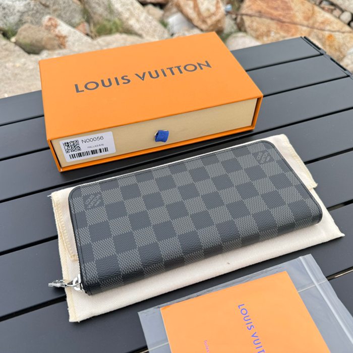 LOUIS VUITTON ジッピー ウォレット ダミエ グラフィット メンズ 21×10×2.5cm LOUIS VUITTON ジッピー ウォレット ダミエ グラフィット メンズ 21×10×2.5cm