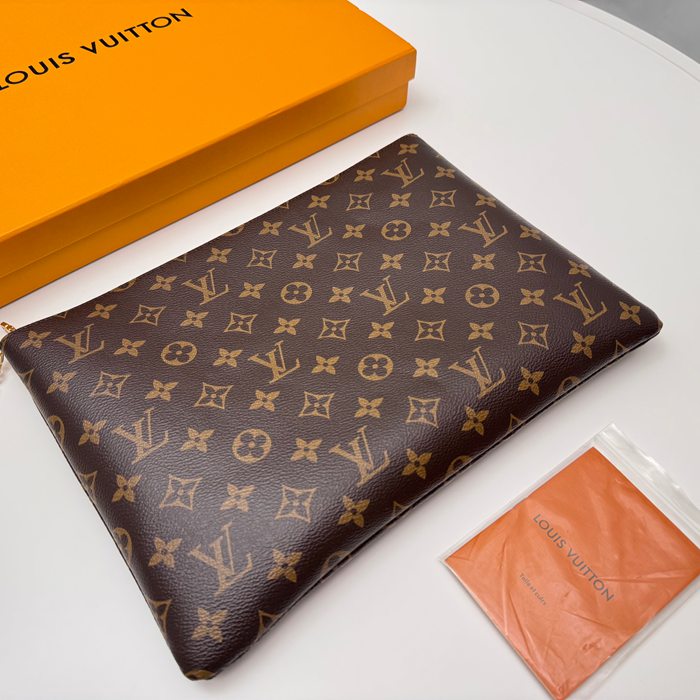 LOUIS VUITTON ポシェット クレ ラージ モノグラム キャンバス レディース 33×24×1cm