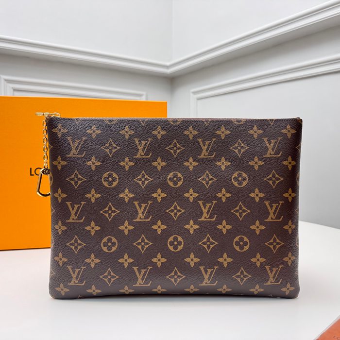 LOUIS VUITTON ポシェット クレ ラージ モノグラム キャンバス レディース 33×24×1cm