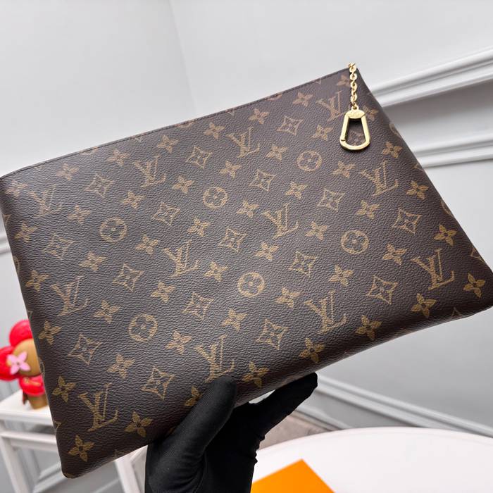 LOUIS VUITTON ポシェット クレ ラージ モノグラム キャンバス レディース 33×24×1cm