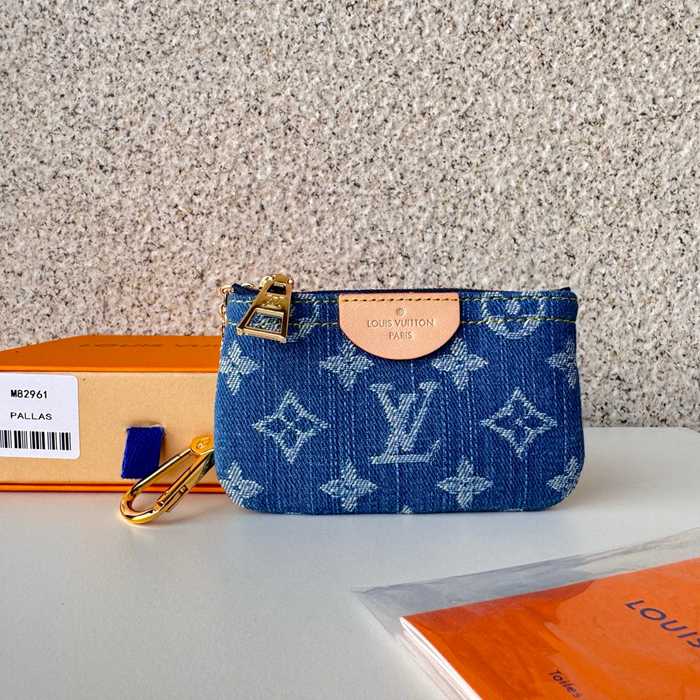 LOUIS VUITTON ジッピー コインパース モノグラム デニム レディース 12×7×1.5cm LOUIS VUITTON ジッピー コインパース モノグラム デニム レディース 12×7×1.5cm