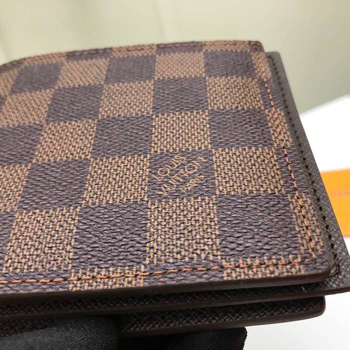 LOUIS VUITTON アメリゴ ウォレット ダミエ エベンヌ メンズ 11.5×9.5cm