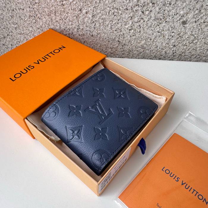 LOUIS VUITTON ポルトフォイユ ミュルティプル カーフレザー メンズ 11.5×9×1.5cm