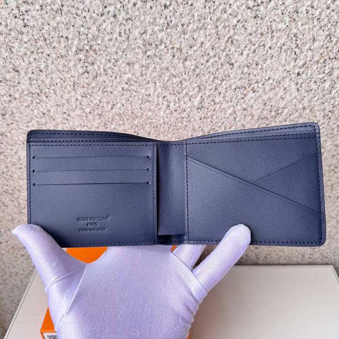 LOUIS VUITTON ポルトフォイユ ミュルティプル カーフレザー メンズ 11.5×9×1.5cm
