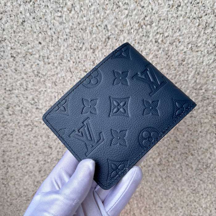 LOUIS VUITTON ポルトフォイユ ミュルティプル カーフレザー メンズ 11.5×9×1.5cm