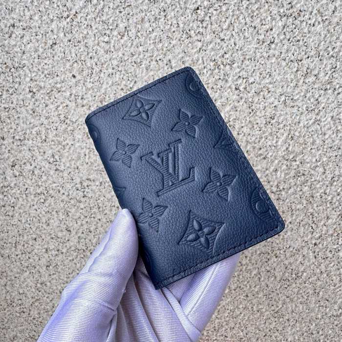 LOUIS VUITTON オーガナイザー ド ポッシュ カーフレザー メンズ 7.5×11.1×1cm