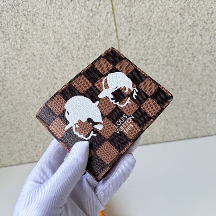 LOUIS VUITTON コンパクトウォレット ダミエ エベンヌ メンズ 11.5×9×1.5cm