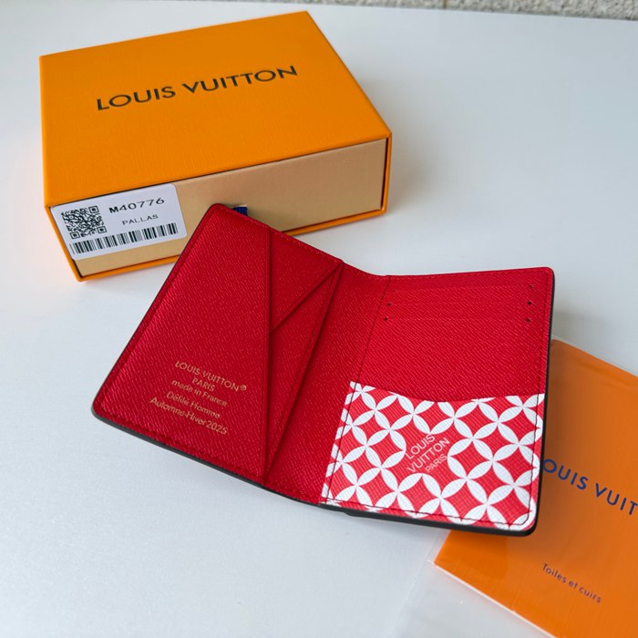 LOUIS VUITTON ポケット オーガナイザー ダミエ エベンヌ メンズ 7.5×11.1×1cm