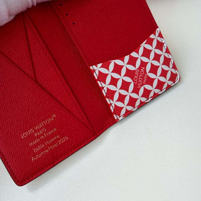 LOUIS VUITTON ポケット オーガナイザー ダミエ エベンヌ メンズ 7.5×11.1×1cm