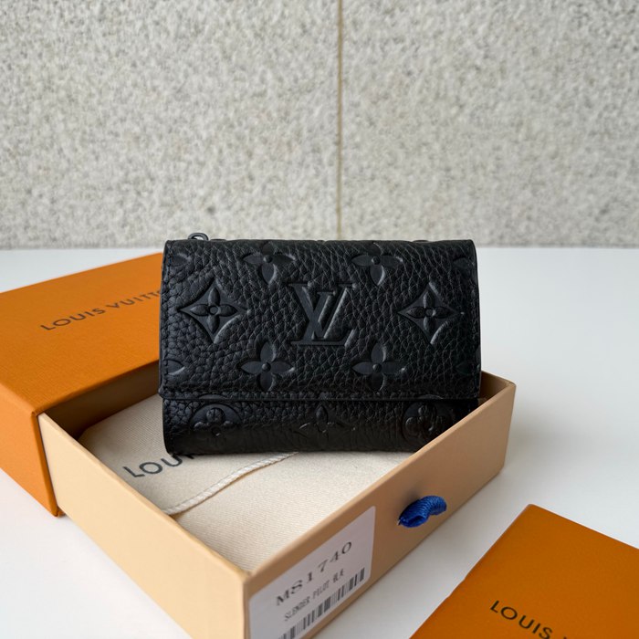 LOUIS VUITTON ポルトフォイユ パイロット カーフレザー メンズ 11×8.5×2cm
