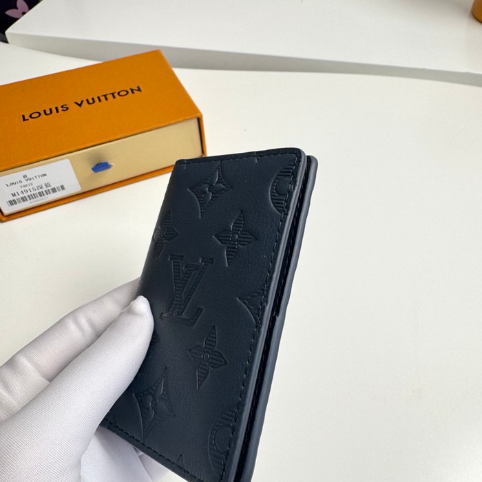LOUIS VUITTON ポケット オーガナイザー モノグラム シャドウ レザー メンズ 11×7.5cm