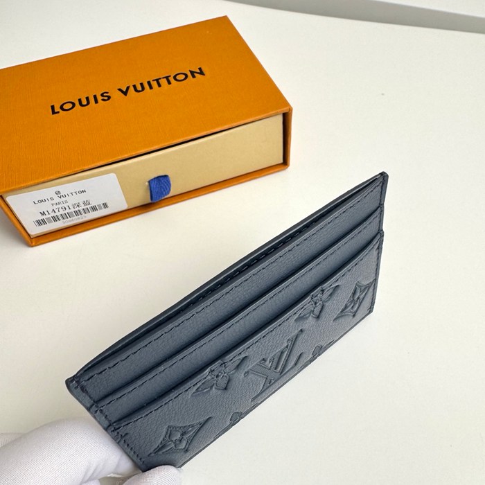 LOUIS VUITTON カードケース モノグラム シャドウ レザー メンズ 11×7×1.5cm