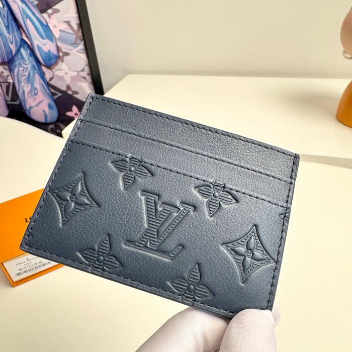 LOUIS VUITTON カードケース モノグラム シャドウ レザー メンズ 11×7×1.5cm