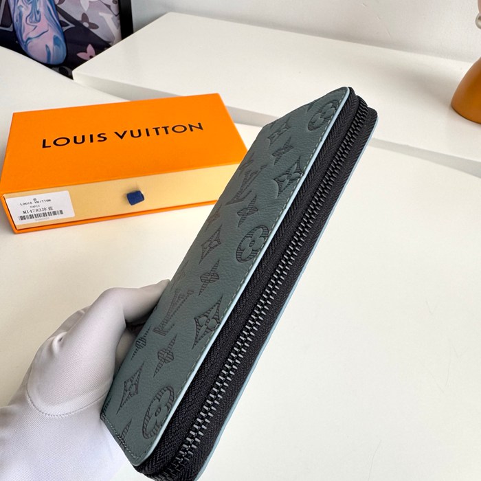 LOUIS VUITTON ジッピー ウォレット モノグラム シャドウ レザー メンズ 20×10×2cm