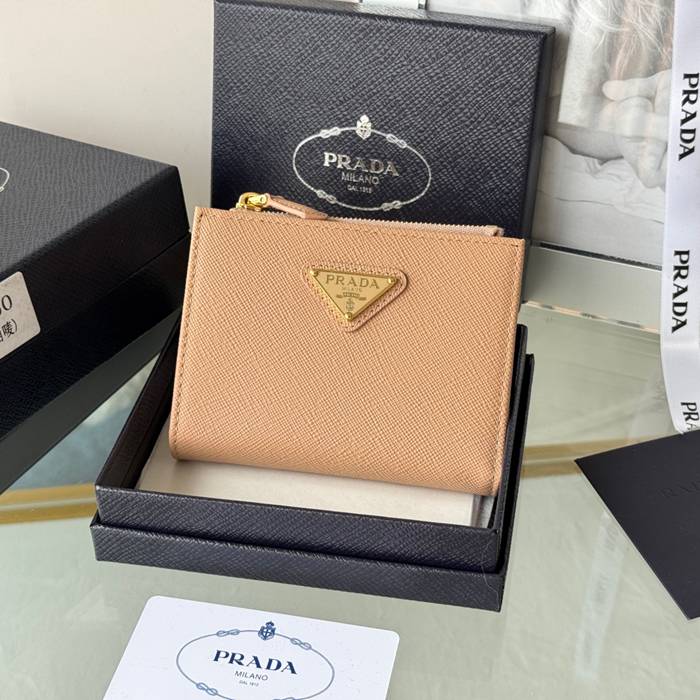 PRADA 二つ折り財布 サフィアーノレザー メンズ 10×9×2cm PRADA 二つ折り財布 サフィアーノレザー メンズ 10×9×2cm