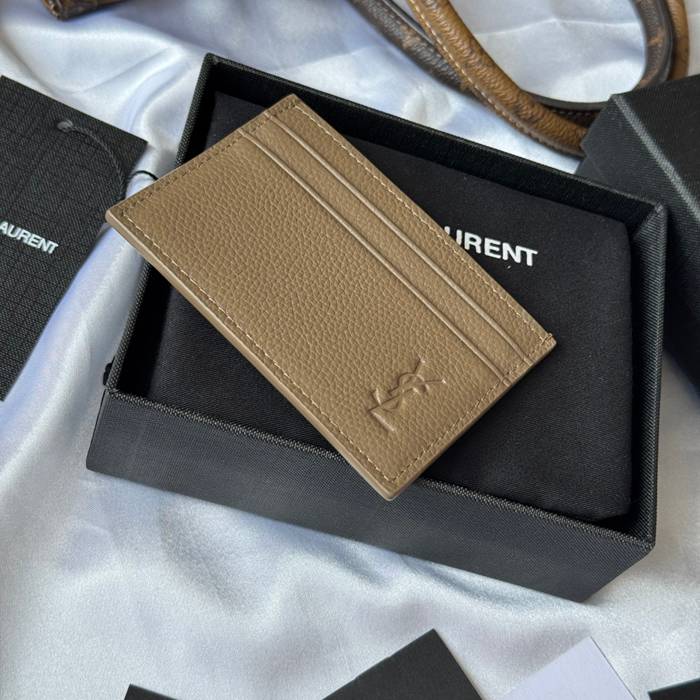 YSL カードケース カーフレザー レディース 10×7.5×0.5cm
