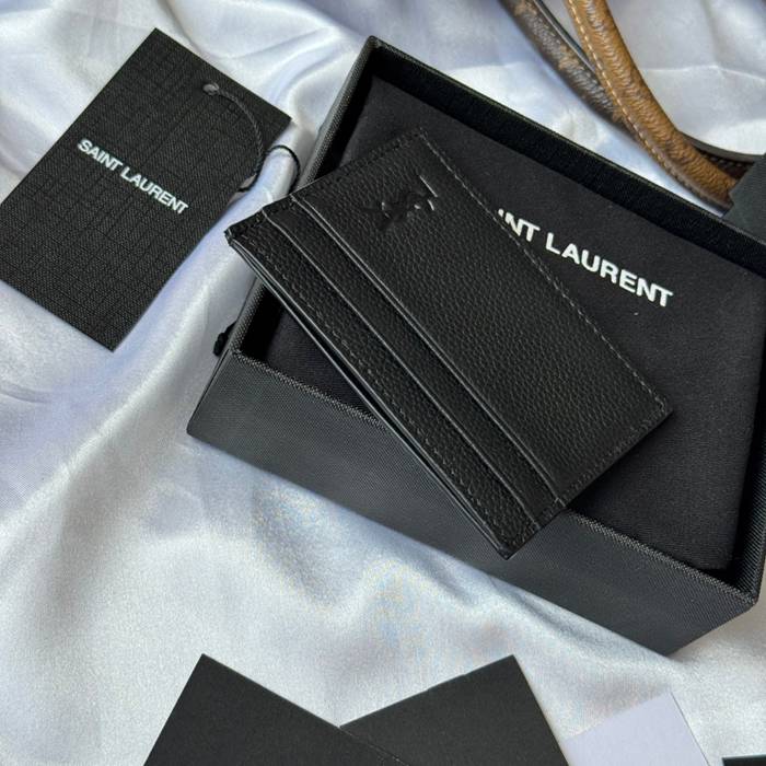 YSL カードケース カーフレザー レディース 10×7.5×0.5cm