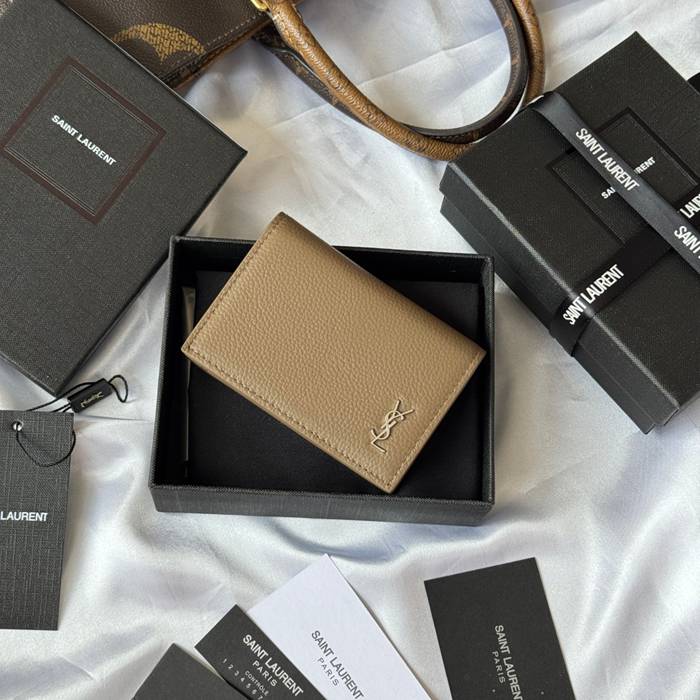 YSL カードケース カーフレザー ユニセックス 7.5×11×1cm YSL カードケース カーフレザー ユニセックス 7.5×11×1cm