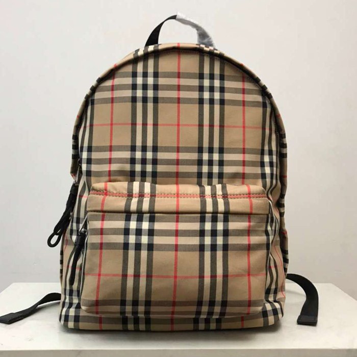バーバリー スタイル ヴィンテージチェック リュック サイズ：30×14×42cm