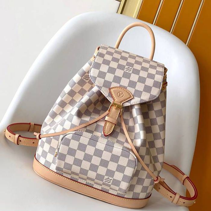 ルイ?ヴィトン スタイル モンソロー スモール リュック ダミエ?アジュール サイズ：28×30×18cm