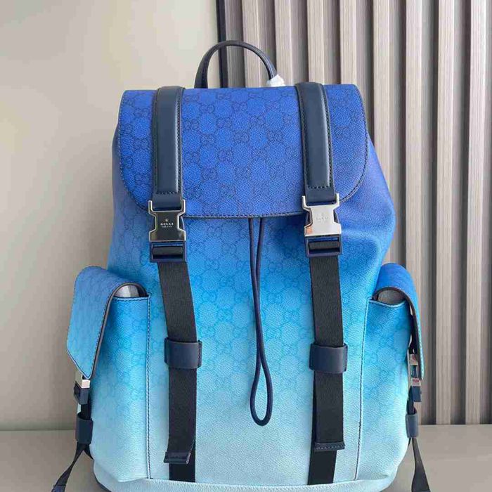 グッチ スタイル GG リュック ブルー サイズ:35×46×12cm グッチ スタイル GG リュック ブルー サイズ:35×46×12cm